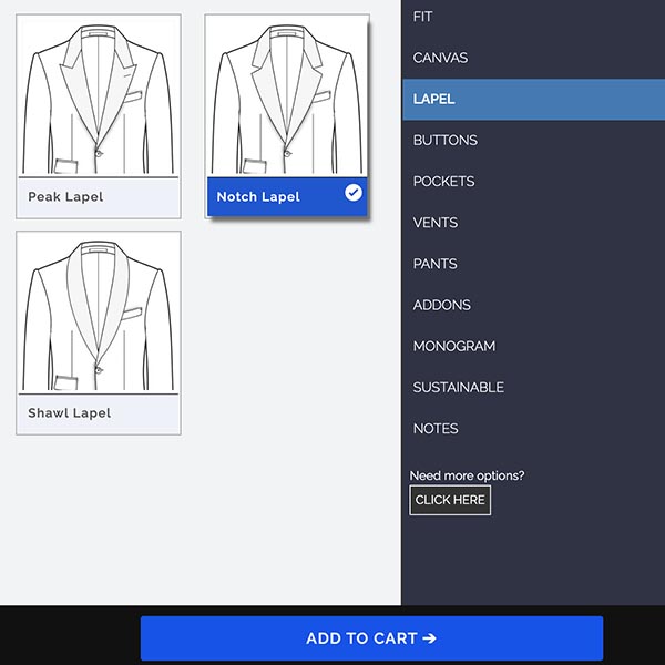 custom design suits