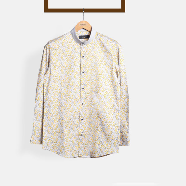 Turkish Yellow Paisley Shirt 